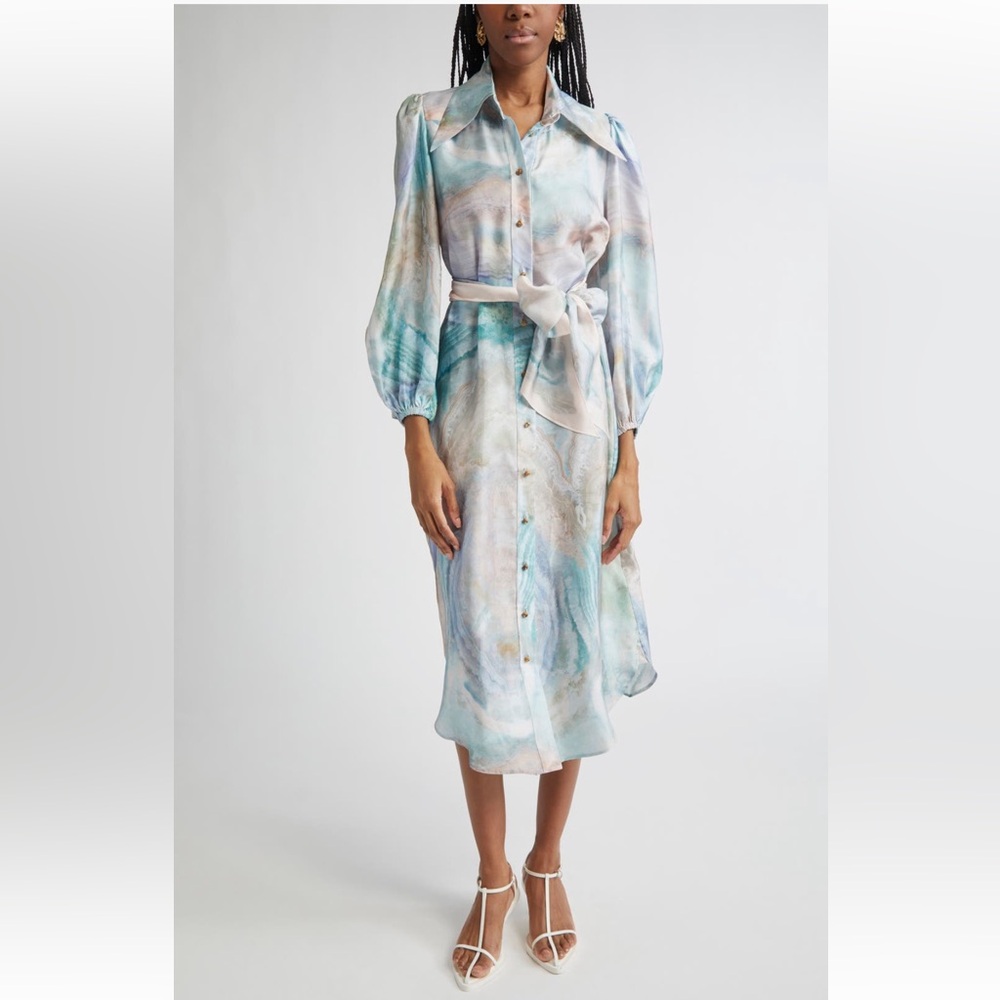 Zimmermann Seascape Print Belted